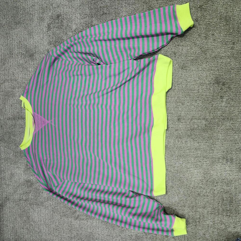 Free People Classic Striped Oversized Crewneck